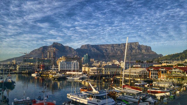 Waterfront pic looking at cape town